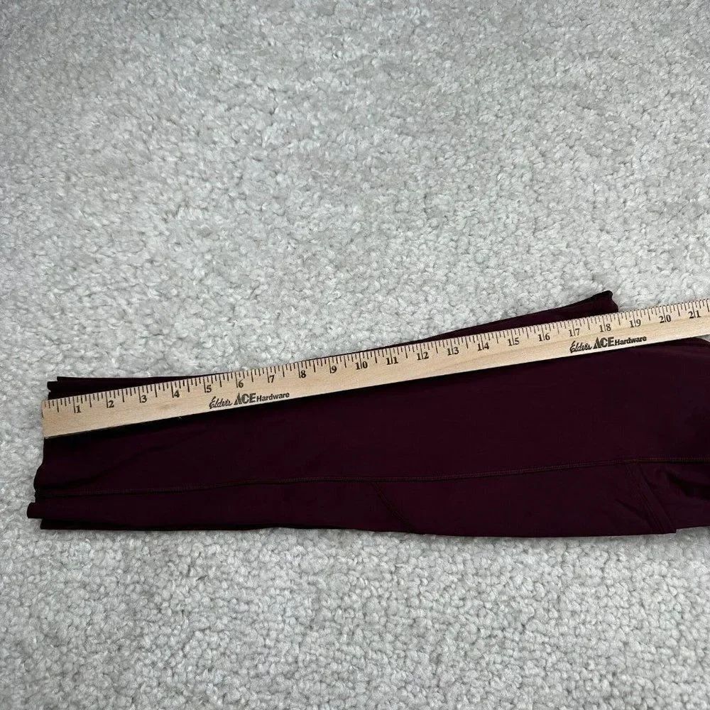 Lululemon Fast & Free Crop Cassis Red Maroon - Picture 13 of 15